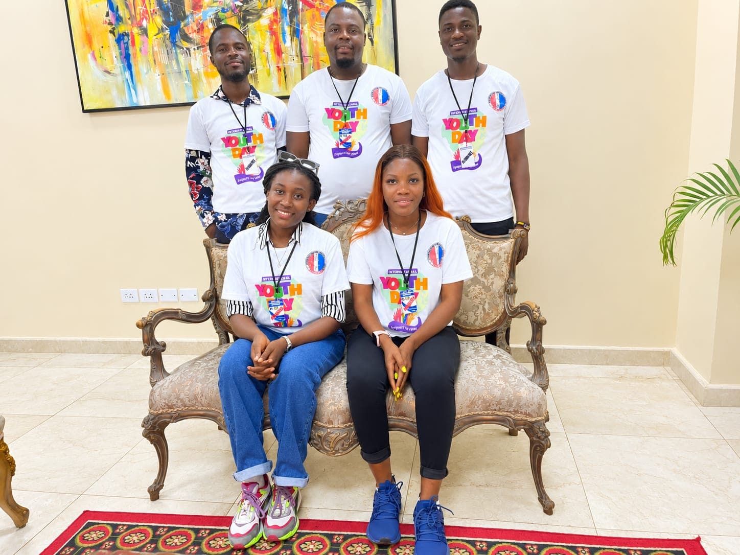 YOUNETPO community members gathered in Liberia